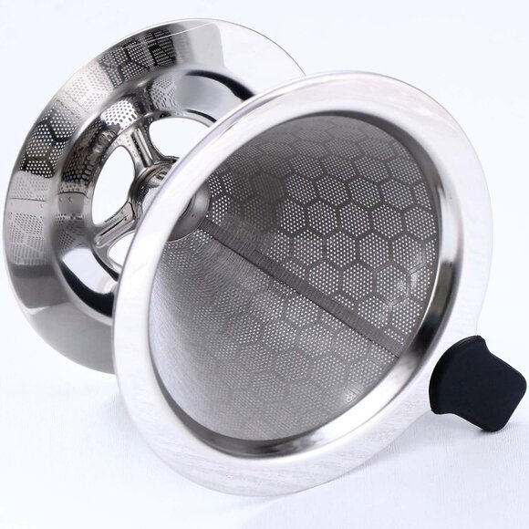 Premium Honey Comd Stainless Steel Pour Over Coffee Dripper 1-2 Cup Hiking1 Pack - Picture 6 of 8